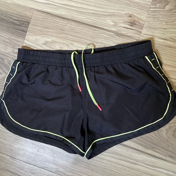 Tenth Shorts Black And Neon Yellow Running Shorts Poshmark